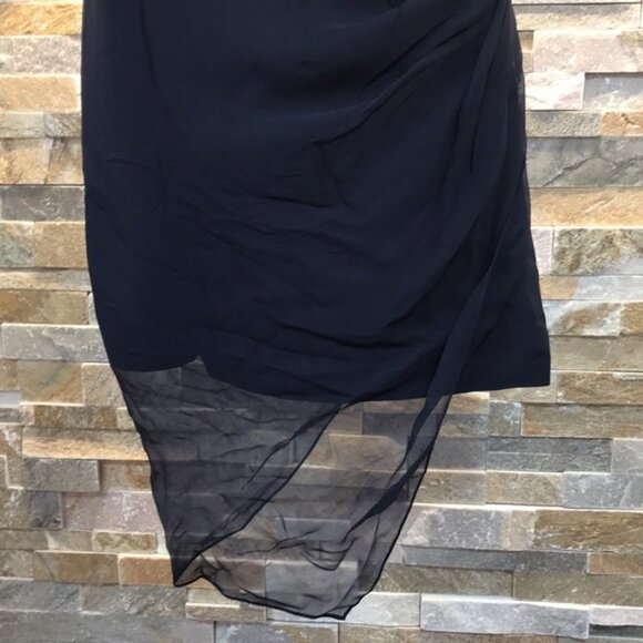 Cushnie Draped Chiffon OverlayOne-shoulder Dress - Picture 14 of 14